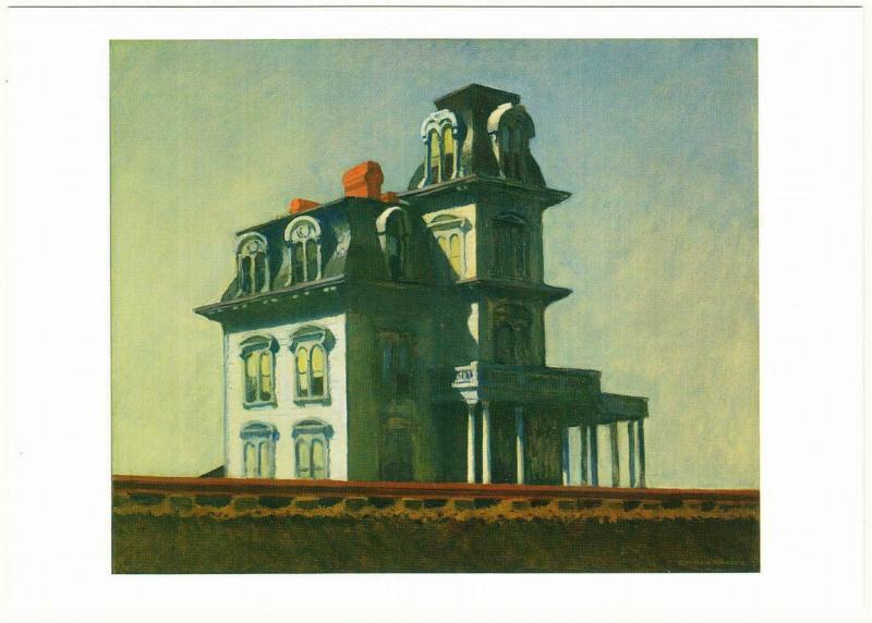 House by the Railroad by Edward Hopper American Realist Art Postcard