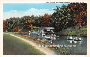 Boat House, Washington Park - Springfield, Illinois IL  