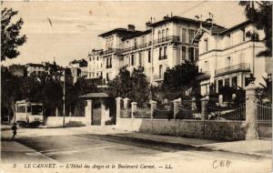 CPA LE CANNET - L'Hotel des Anges et le Boulevard Carnot (639251)