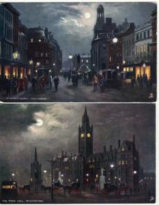 UK   MANCHESTER   2 POSTCARDS postcard