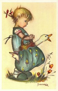 Mainzer, Little Folks, Bonnie #570 Children, Publ in Belgium, Old Postcard