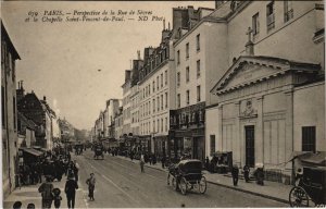 CPA PARIS 6e - Perspective de la Rue de Sévres (53667)