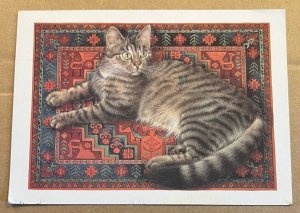 1992 USED POSTCARD - CAT - MUPPET ON INDIAN CARPET