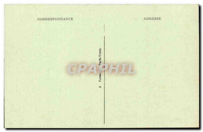 Old Postcard Chinon castle