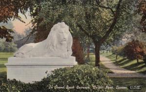 Washington Tacoma Lion On Guard South Entrance Wright Park Curteich