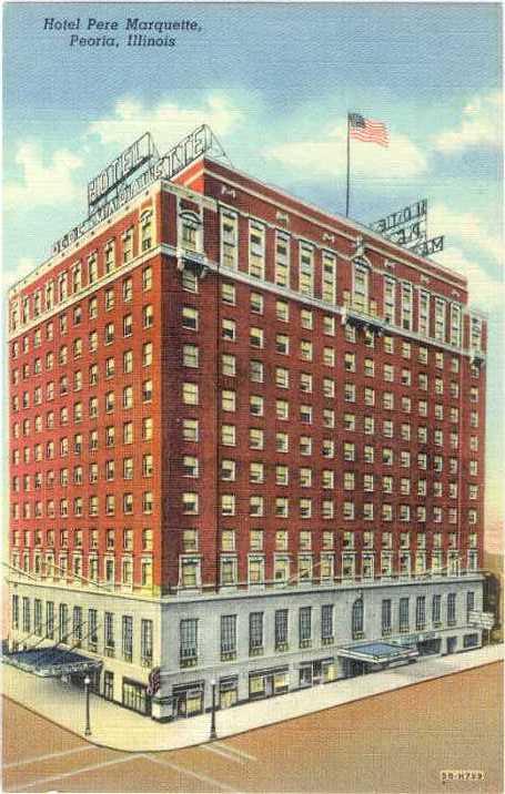 Linen of Hotel Pere Marquette in Peoria Illinois IL