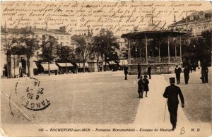 CPA ROCHEFORT-sur-MER Fontaine Monumentale. Kiosque de Musique (666920)