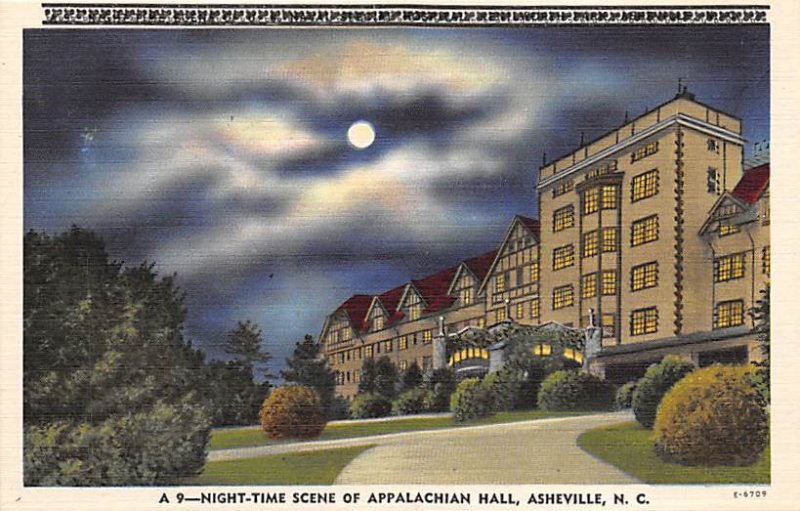 Appalachian Hall, Night Asheville, North Carolina NC