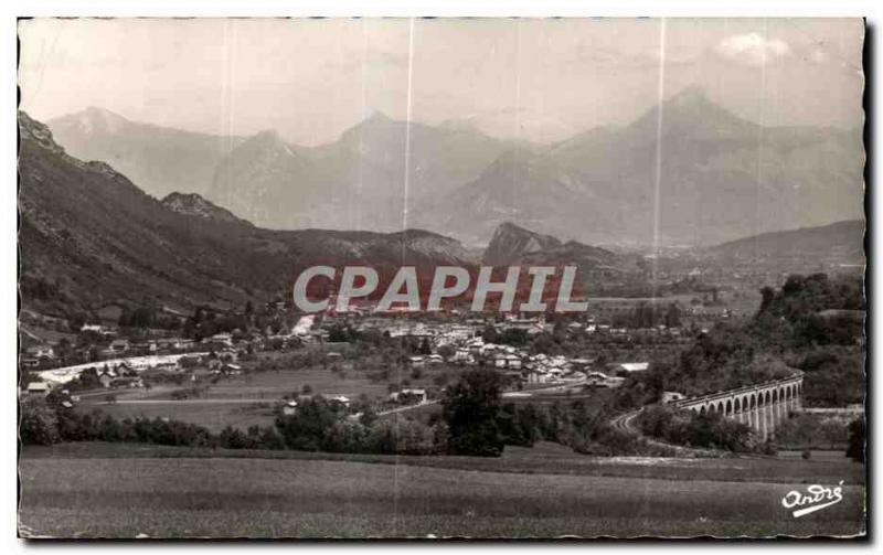 Old Postcard The Beautiful French Alps Vif General Life viaduct Crozet Massil...