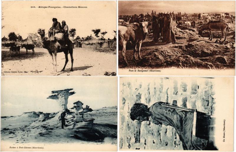 MAURITANIA AFRICAN OCCUPATION 30 CPA AFRIQUE Vintage Postcards 1910-1950 (L3529)