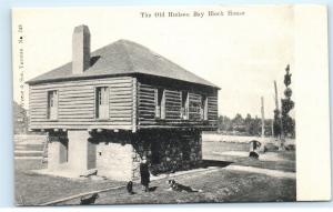 *Old Hudson Bay Block House Sault Ste. Marie Ontario Canada Vintage Postcard A26