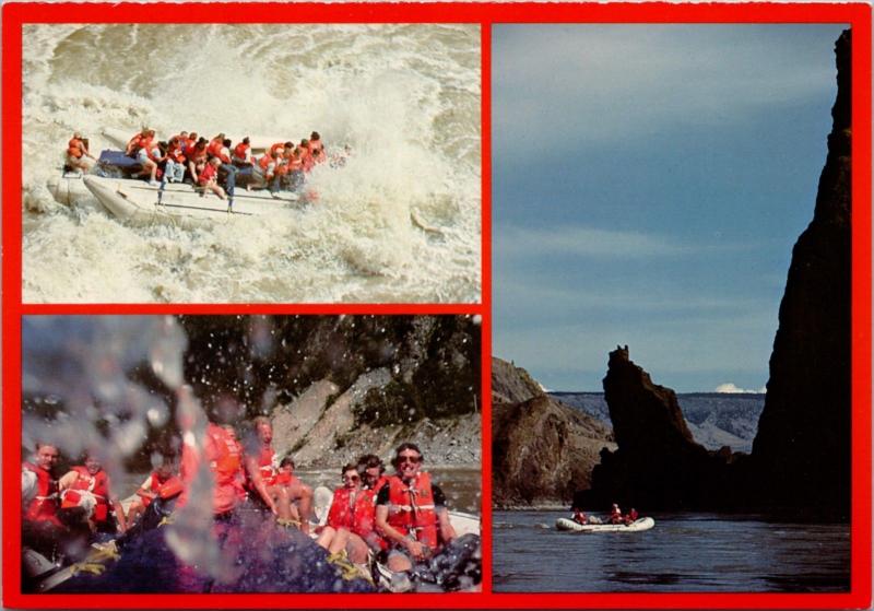 Fraser Canyon BC British Columbia Rafting Unused Multiview Postcard D36