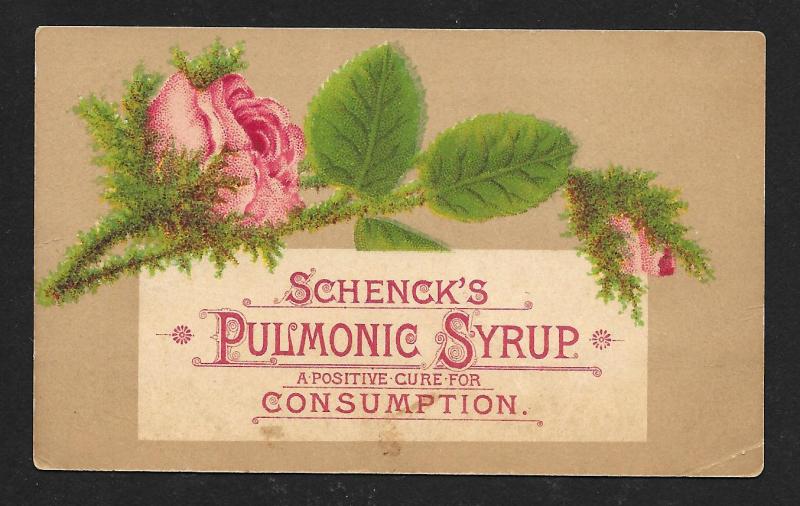 VICTORIAN TRADE CARD Schenck's Pulmonic Syrup