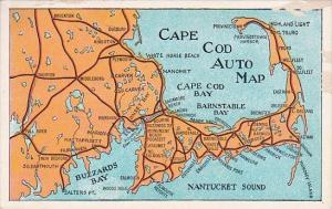 Massachusetts Cape Cod Auto Map