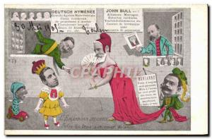 Old Postcard John Bull Marianne L & # 39embarras choice