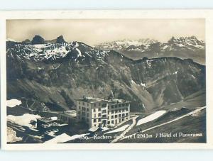 old rppc Rochers De Naye - Vaud - Near Montreux & Villeneuve Switzerland HM1719