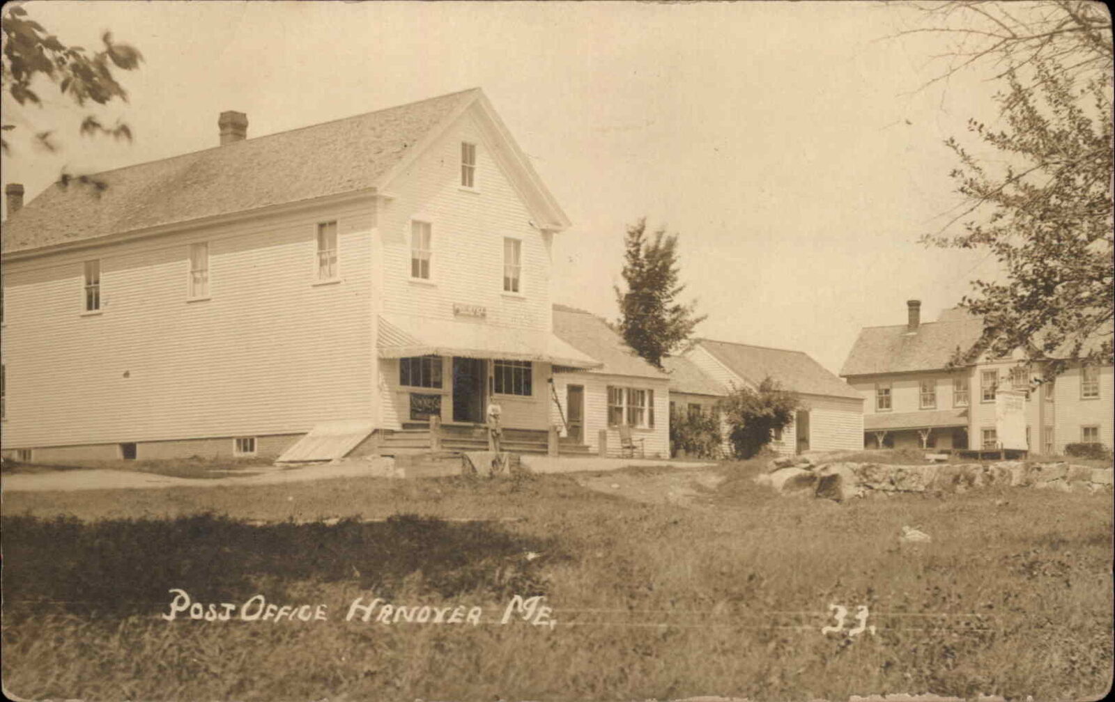 Hanover Maine ME Post Office c1910 Real Photo Postcard United States