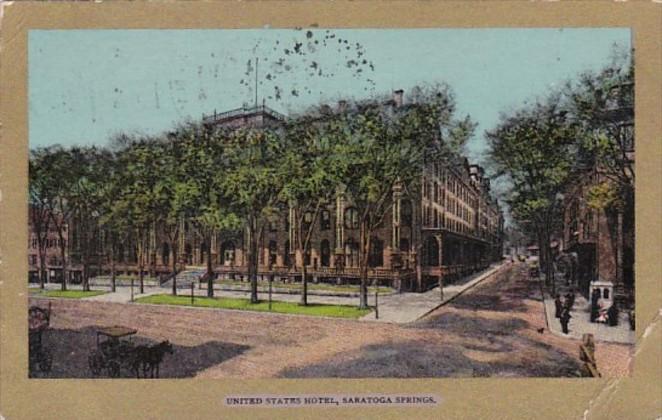 New York Saratoga Springs United States Hotel 1906