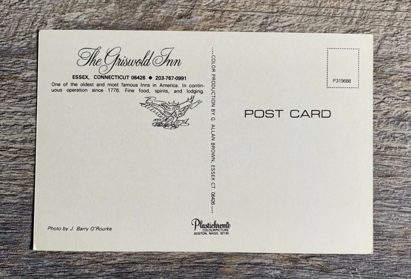 VTG Lot Of 2~ Griswald Inn Postcards Since 1776 Artist Antonio Jacobsen Essex Ct