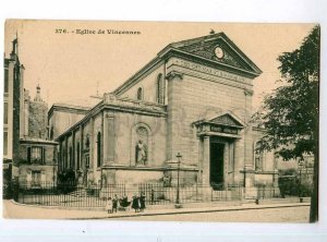 247336 FRANCE PARIS Eglise Vincennes church Vintage postcard