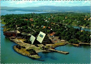 Oslo, Norway  FRAM & KON-TIKI & MARITIME MUSEUMS Bird's Eye View  4X6 Postcard