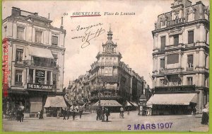 af4658 - BELGIUM Belgique -Carte Postal Ancienne VINTAGE POSTCARD-Bruxelles-1907-