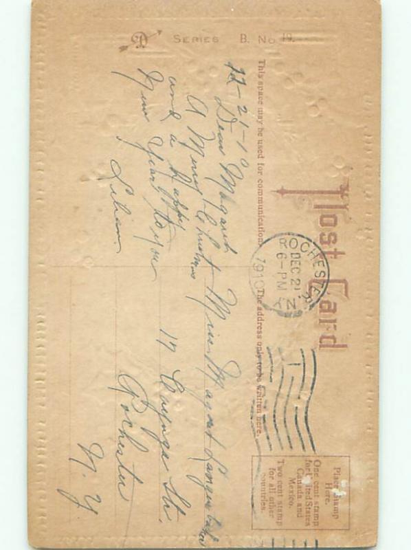 Divided-Back CHRISTMAS SCENE Great Postcard W9625