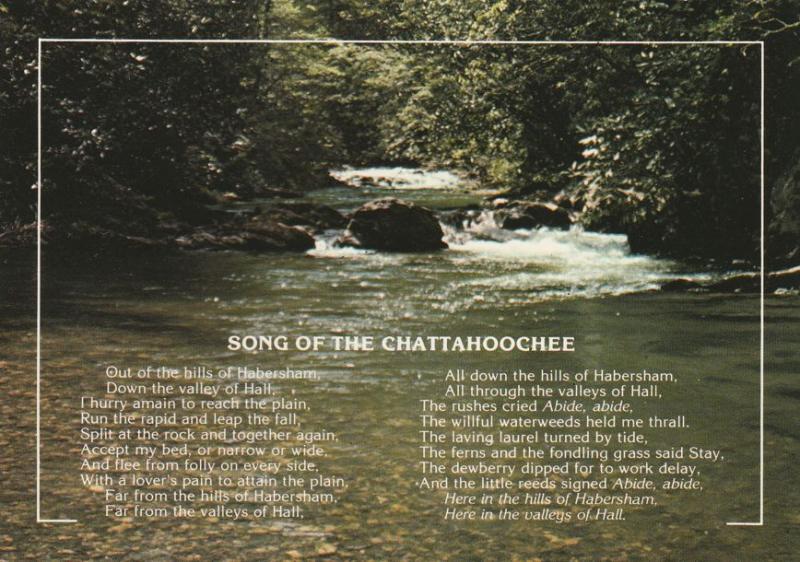 Song of the Chattahoochee River GA, Georgia and Alabama