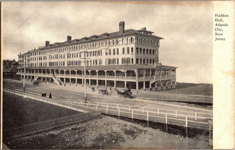 View of Haddon Hall, Atlantic City NJ Undivided Back Vintage Postcard N53