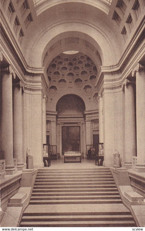 BOSTON, Massachusetts, 1900-1910's; Museum Of Fine Arts, Stairway And Rotunda