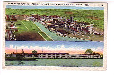 River Plant, Administration Building, Ford Motor, Detroit, Michigan Used 1939