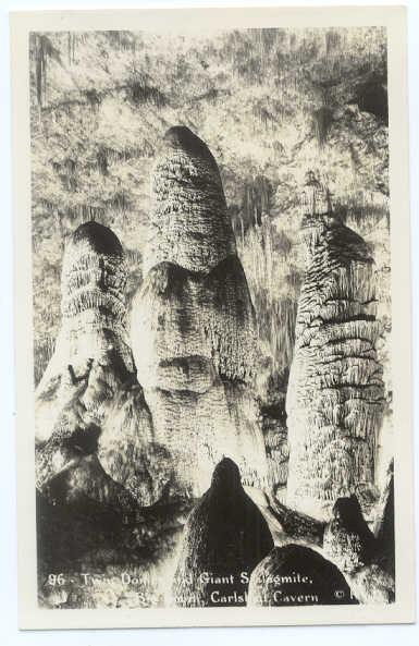 RP Twin Dome & Giant Stalagmite Big Room Carlsbad Caverns NM