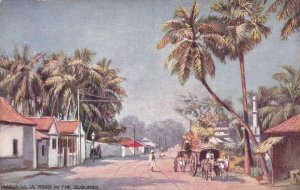 India Madras Road Scene In The Suburbs Tucks sk164