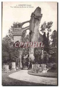 Longpont - Ruins of the Abbey - Old Postcard