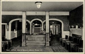 Wells River Vermont VT Hale's Tavern Main Office Vintage Postcard
