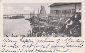 New Jersey Atlantic City Scene At The Inlet 1905