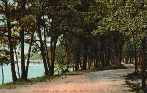 Vintage Postcard 1907 Lovers Lane Deal Lake Asbury Park New Jersey Souvenir Post