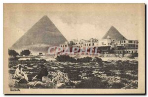 Postcard Ancient Egypt Egypt Guiseh