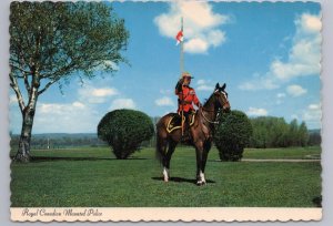 Royal Canadian Mounted Police, RCMP, Horseback, Canada, Chrome Postcard #1