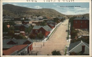 Nogales Arizona AZ Street Scene c1920 Vintage Postcard