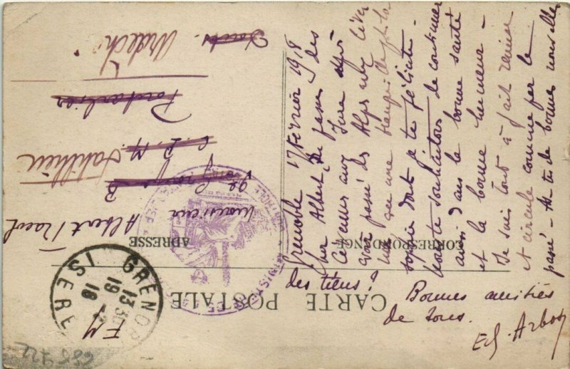 CPA GRENOBLE Les Quais La Tronche et le St-Eynard (685722)