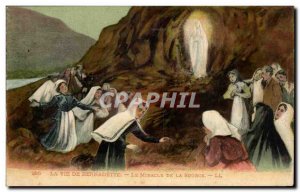 Religion - The Life of Bernadette - The Miracle of the Source - Old Postcard