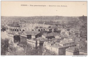 NIMES, Gard, France, 1900-1910's; Vue Panoramique, Quartier Des Arenes