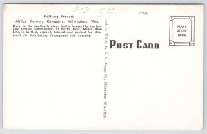 Bottling Process @ Miller Brewing Company~Milwaukee Wisconsin~B&W~Vintage PC