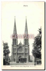 Paris - 19 - Church of Saint John the Baptist - Belleville - Old Postcard -