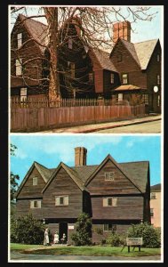 Vintage Postcard 1920's House of Seven Gables & Witch House Salem Massachusetts
