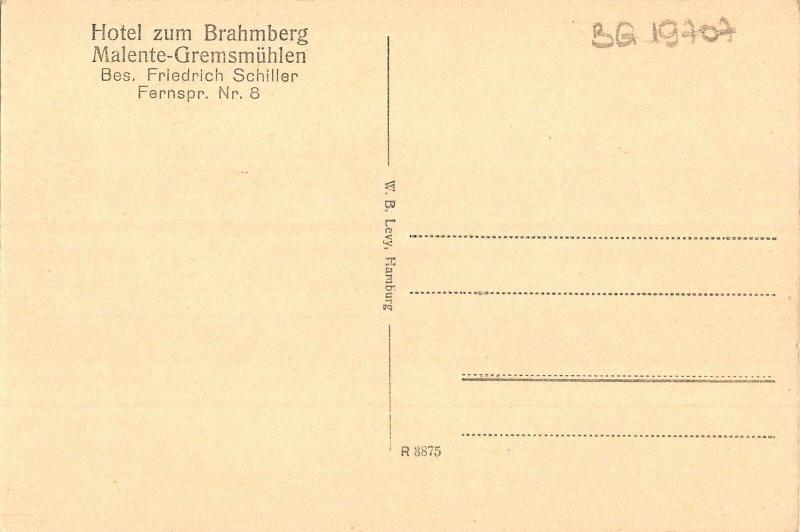 BG19707 hotel zum brahmberg malente gremsmuhlen bes friedrich schiller germany