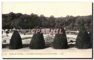 Old Postcard The Gardens of Versailles Parterre of Latona view of Horseshoe