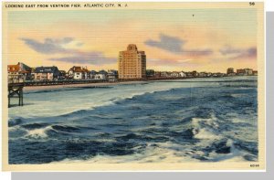 Atlantic City, New Jersey/NJ Postcard,View From Ventnor Pier