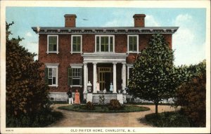 Charlotte North Carolina NC Old Phifer Home Vintage Postcard